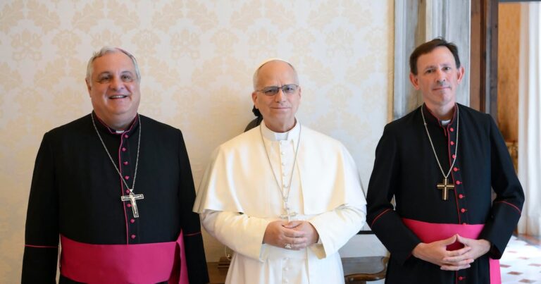 De mucha tranquilidad. De un intercambio muy interesante. El clima del encuentro con el papa fue muy bueno