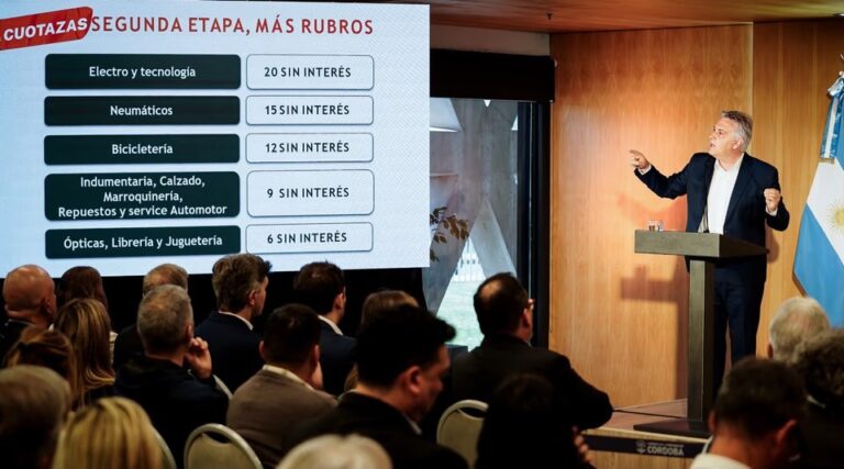 Córdoba lanzó Cuotazas con planes sin interés y créditos para comercios