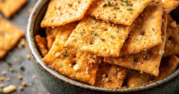 Crackers caseras de garbanzo y calabaza: una receta crocante al horno