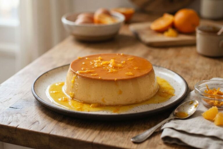 Flan sin azúcar con cobertura de naranja: paso a paso para preparar una versión cremosa