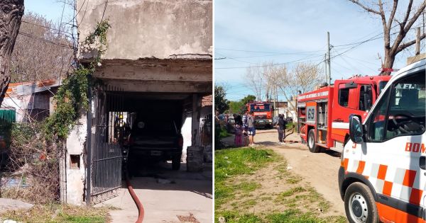 Una vivienda quedó inhabitable tras un incendio en Villa La Florida