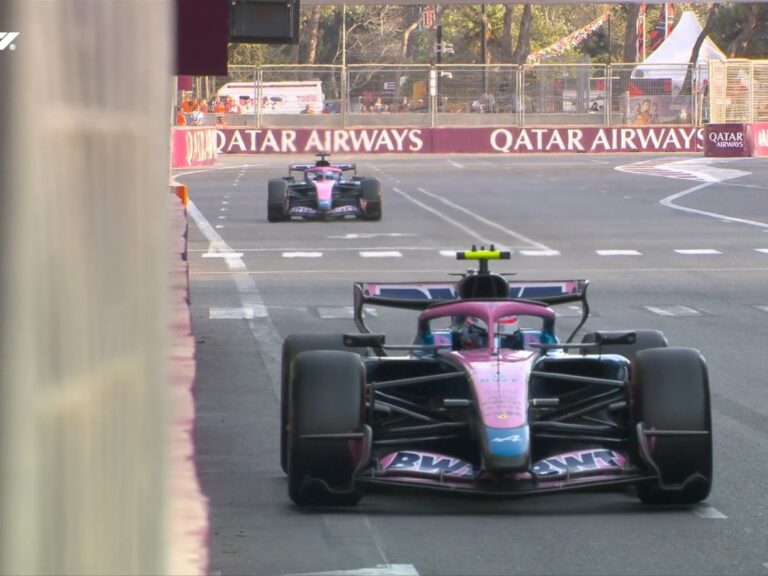 Así se definieron las ayudas entre Colapinto y Gasly en la clasificación de Bakú